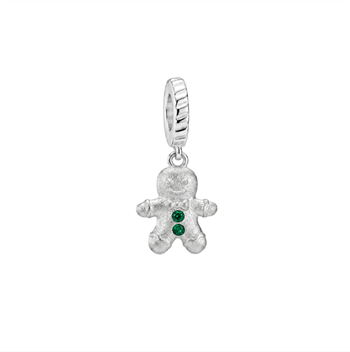 Ginger Bread charm 4 mm sølv , fra Christina Jewelry & Watches